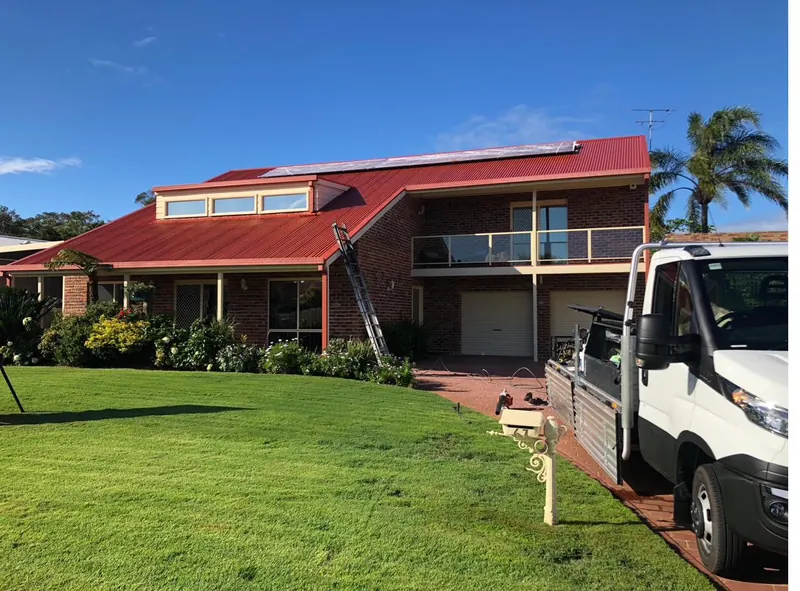 Manor Red Colorbond on a modern brick home