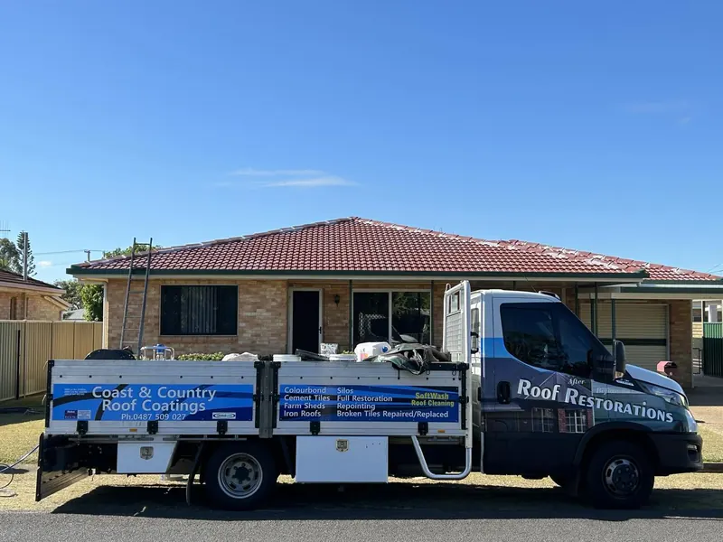 Coast and Country Roof Coatings work truck